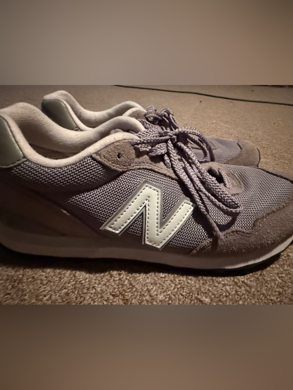 New Balance grey Mesh Sneakers with White 'N' Logo
